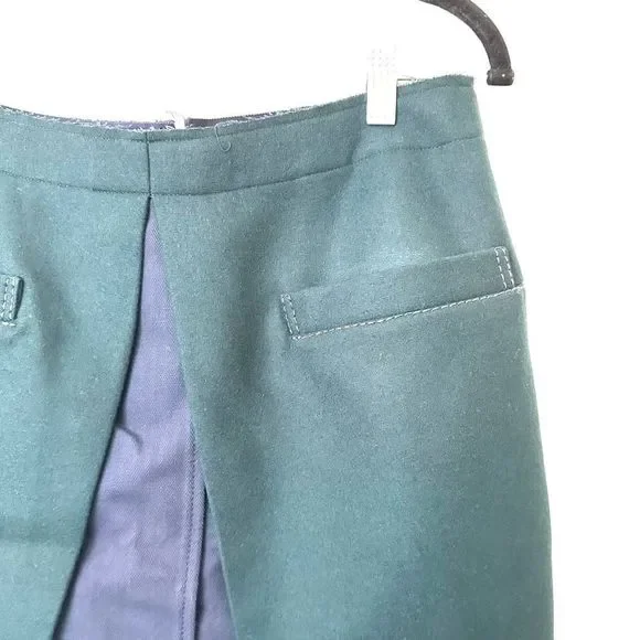 SACAI Wool Overlay Layered Skirt Sz 2 (M) - Picture 3 of 4